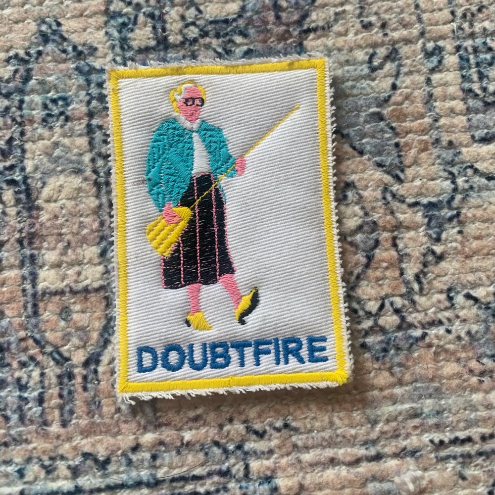 Handmade Mrs. Doubtfire Patch